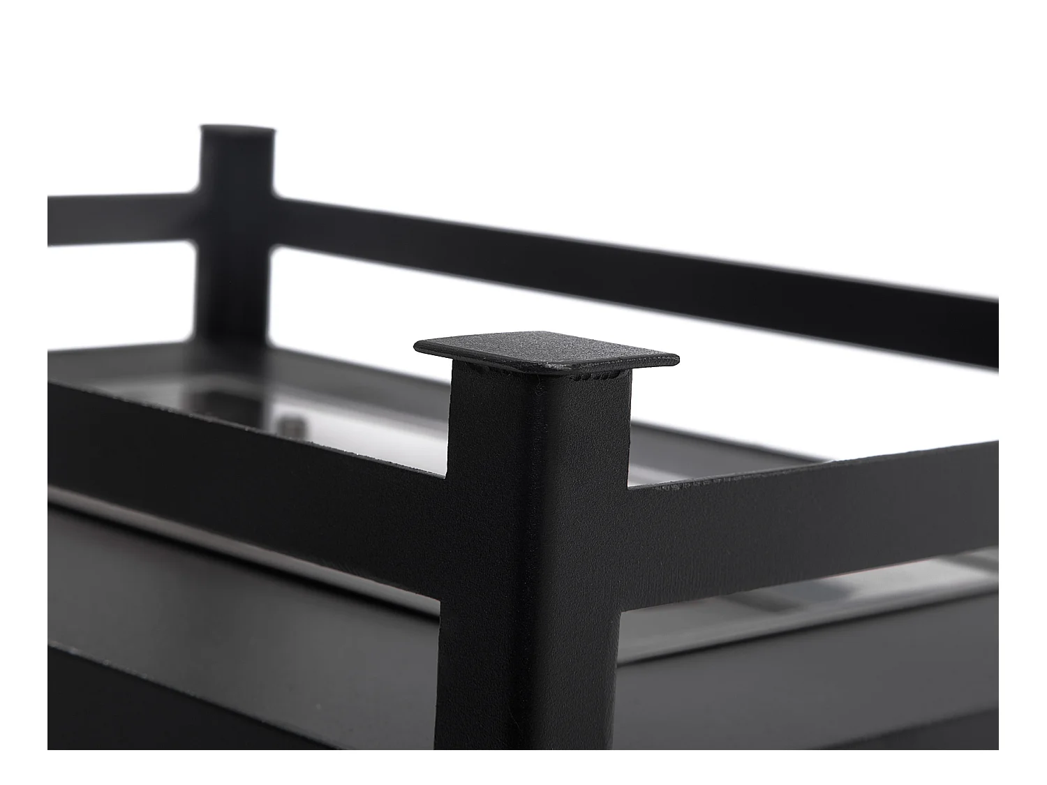 Barbacoa de etanol 1.5L acero rojo y plancha rectangular de hierro