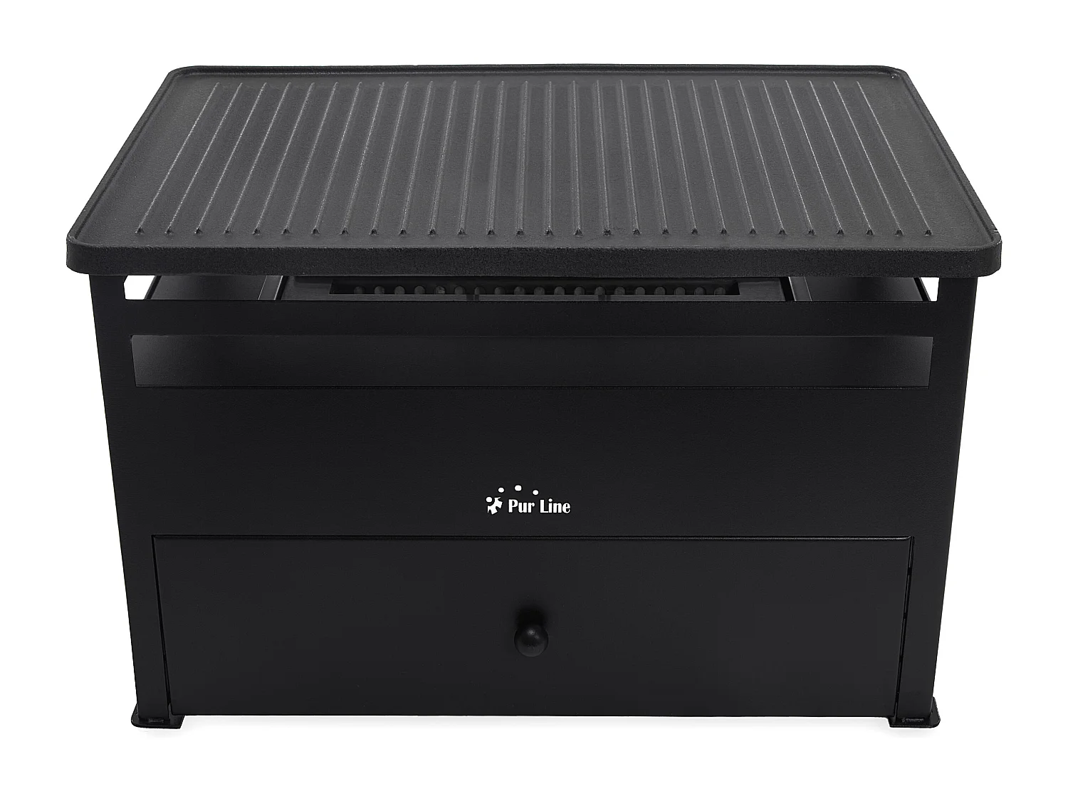 Barbecue à l'éthanol 1.5L en acier noir