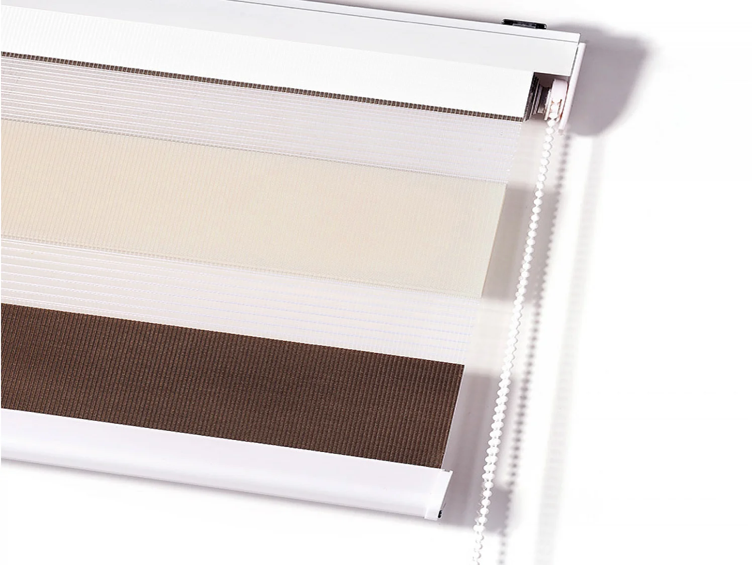 Estor noche y Día tricolor con tejido doble