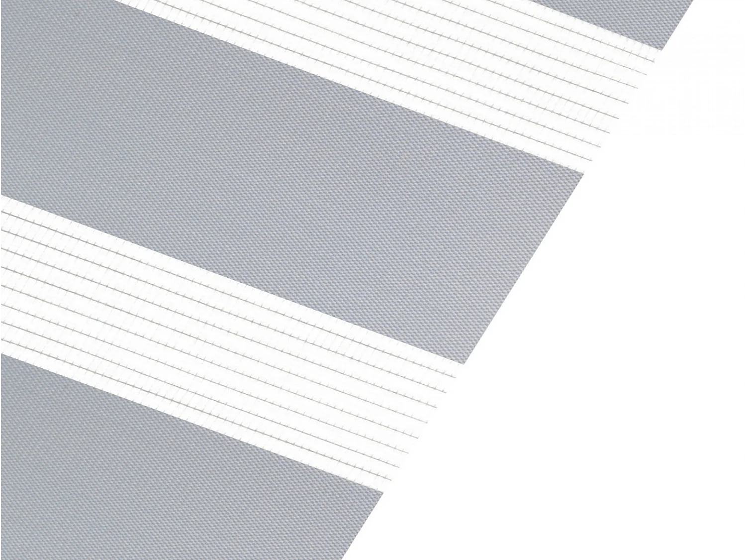 Cortina de rolo bicolor noite e dia com tricô duplo e corrente manual