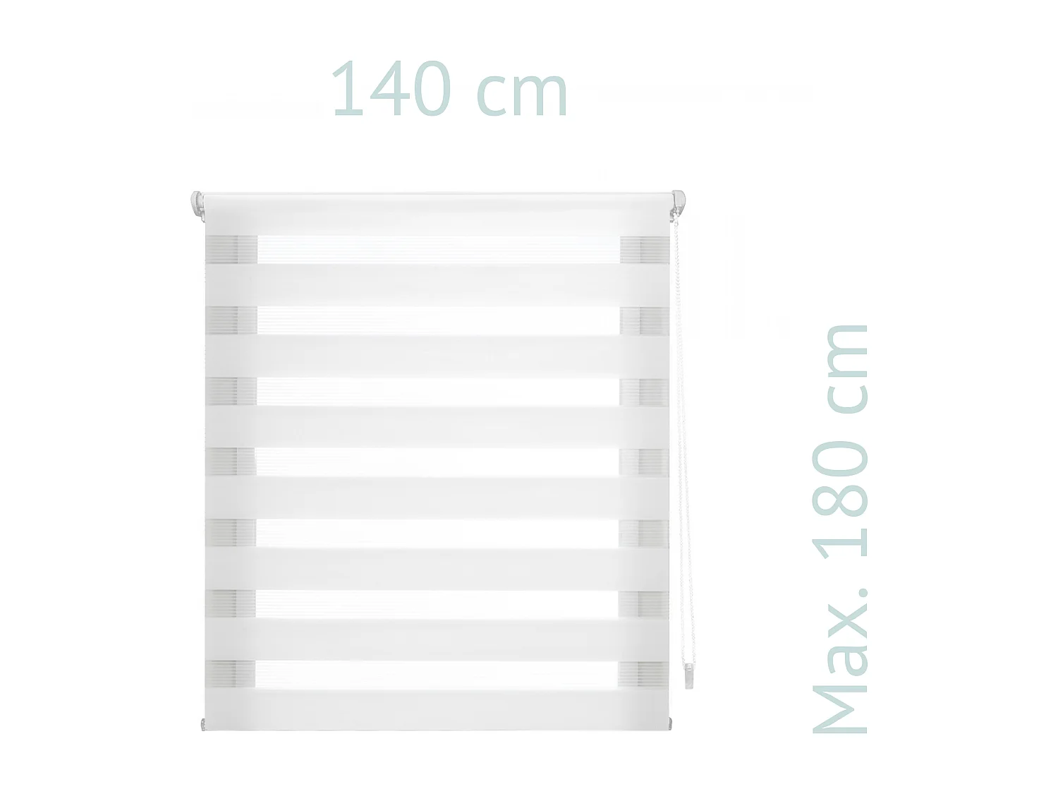 Dag- en nachtrolgordijn Eenvoudig te monteren met lijm of clips