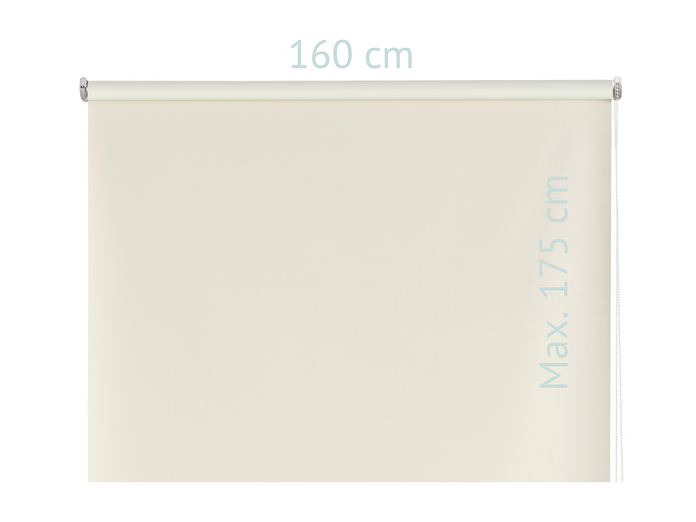 Tenda a Rullo opaca con tessuto liscio e catena manuale