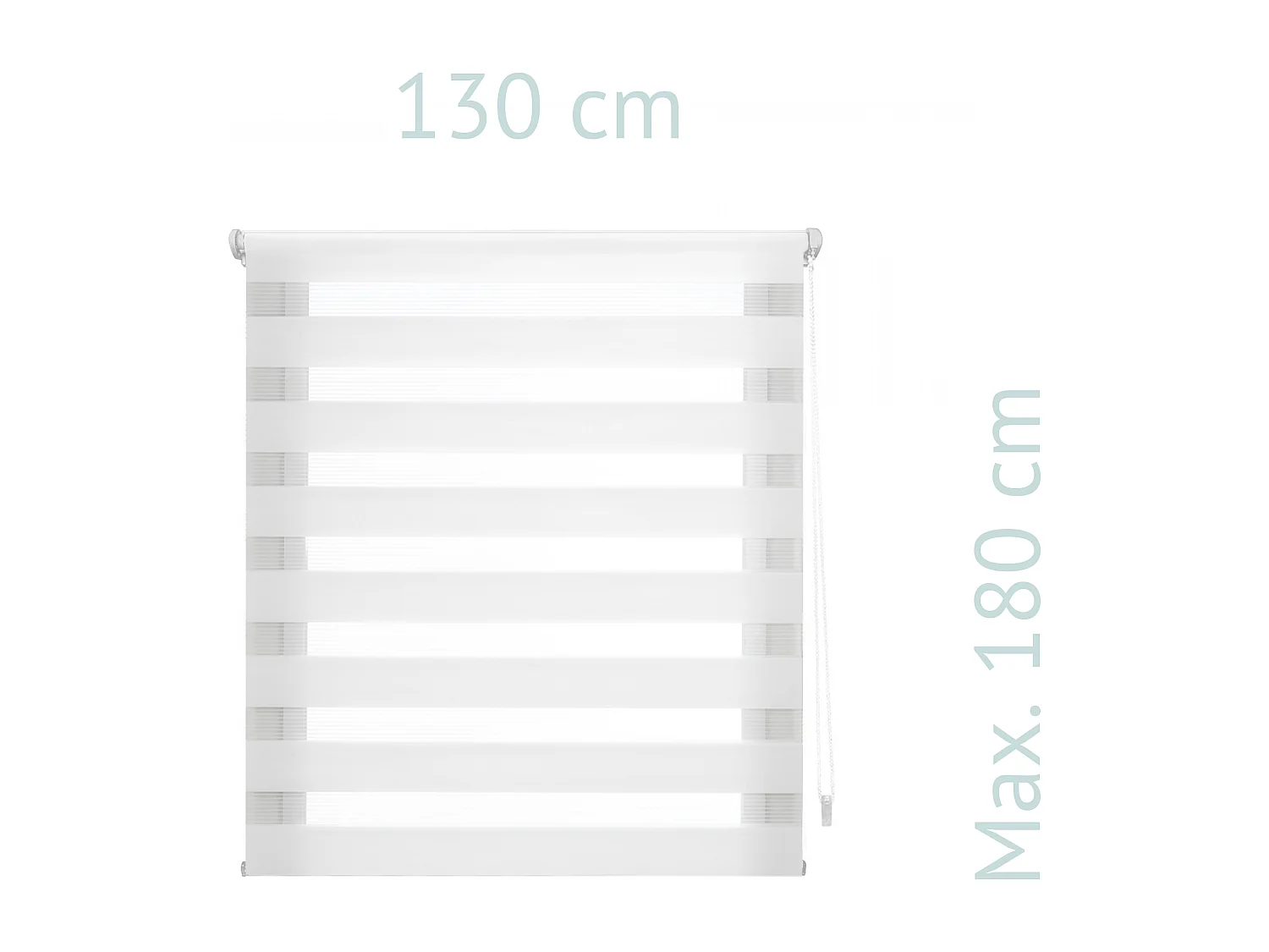 Cortina de rolo  noite e dia bicolor com tricô duplo e corrente manual