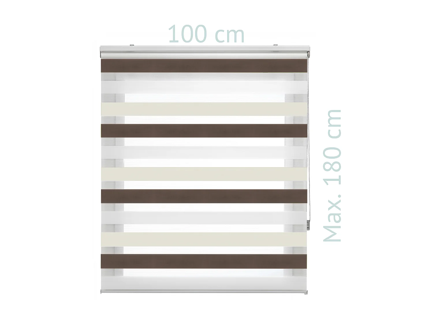 Estor noche y Día tricolor con tejido doble