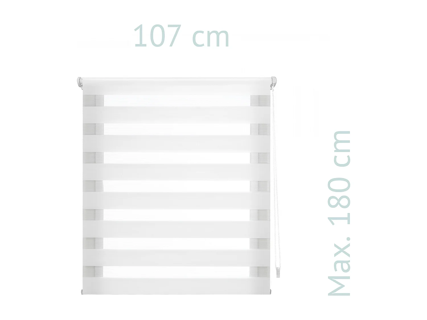 Dag- en nachtrolgordijn Eenvoudig te monteren met lijm of clips