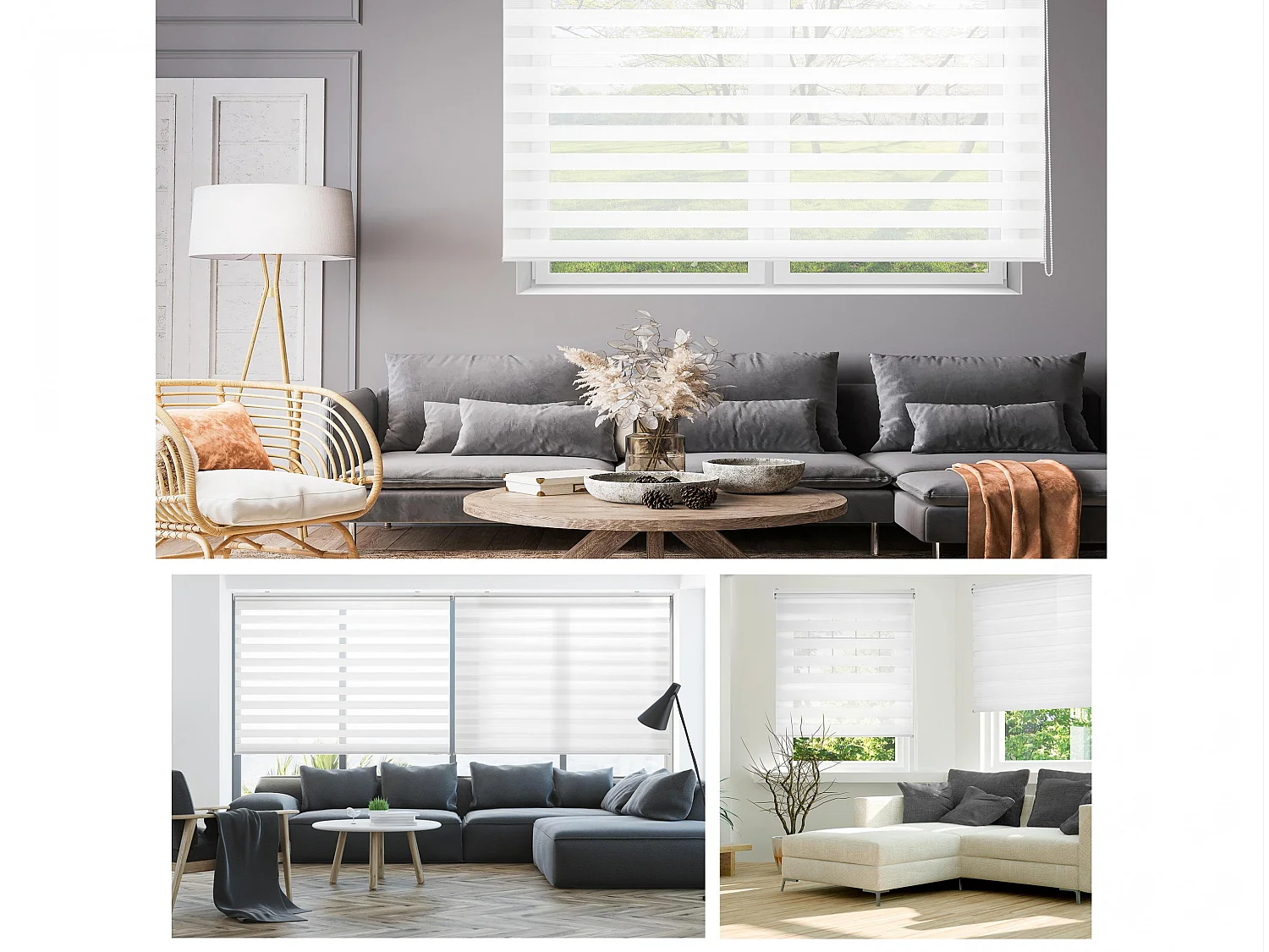 Store enrouleur Polyester Translucide 100x180