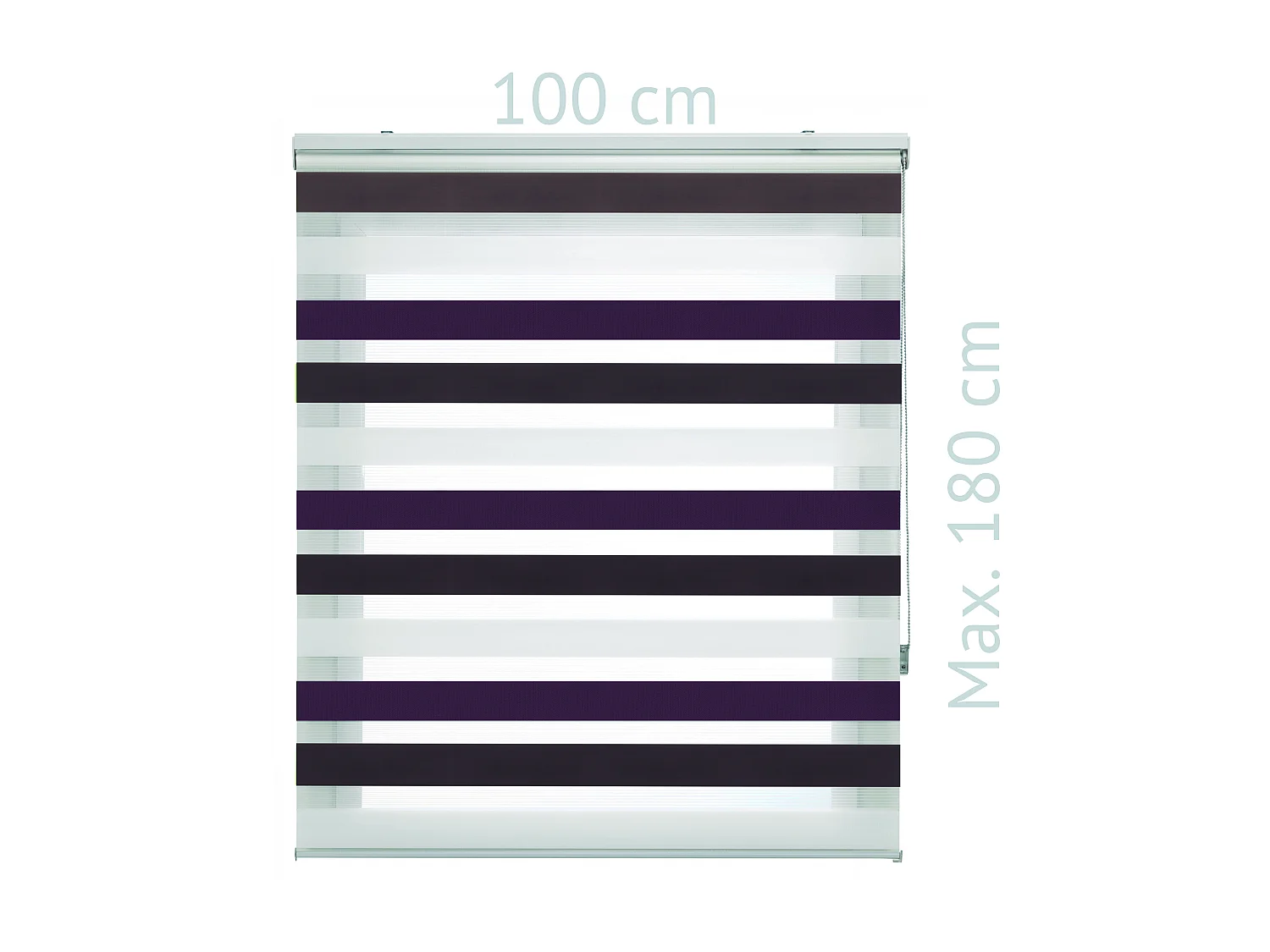 Estor noche y Día tricolor con tejido doble