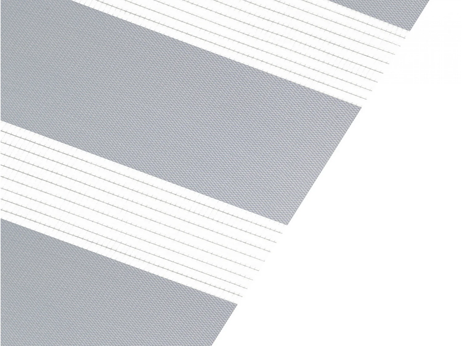 Cortina de rolo bicolor noite e dia com tricô duplo e corrente manual