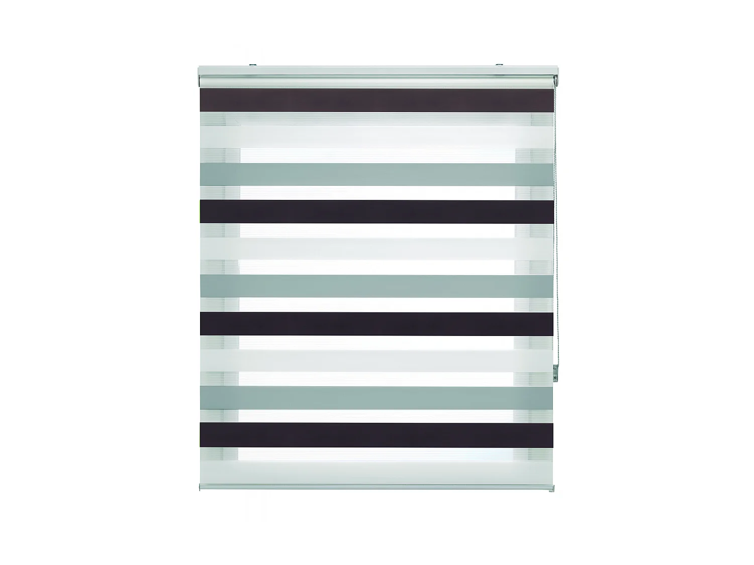 Cortina de rolo tricolor noite e dia com dupla tecelagem e corrente manual