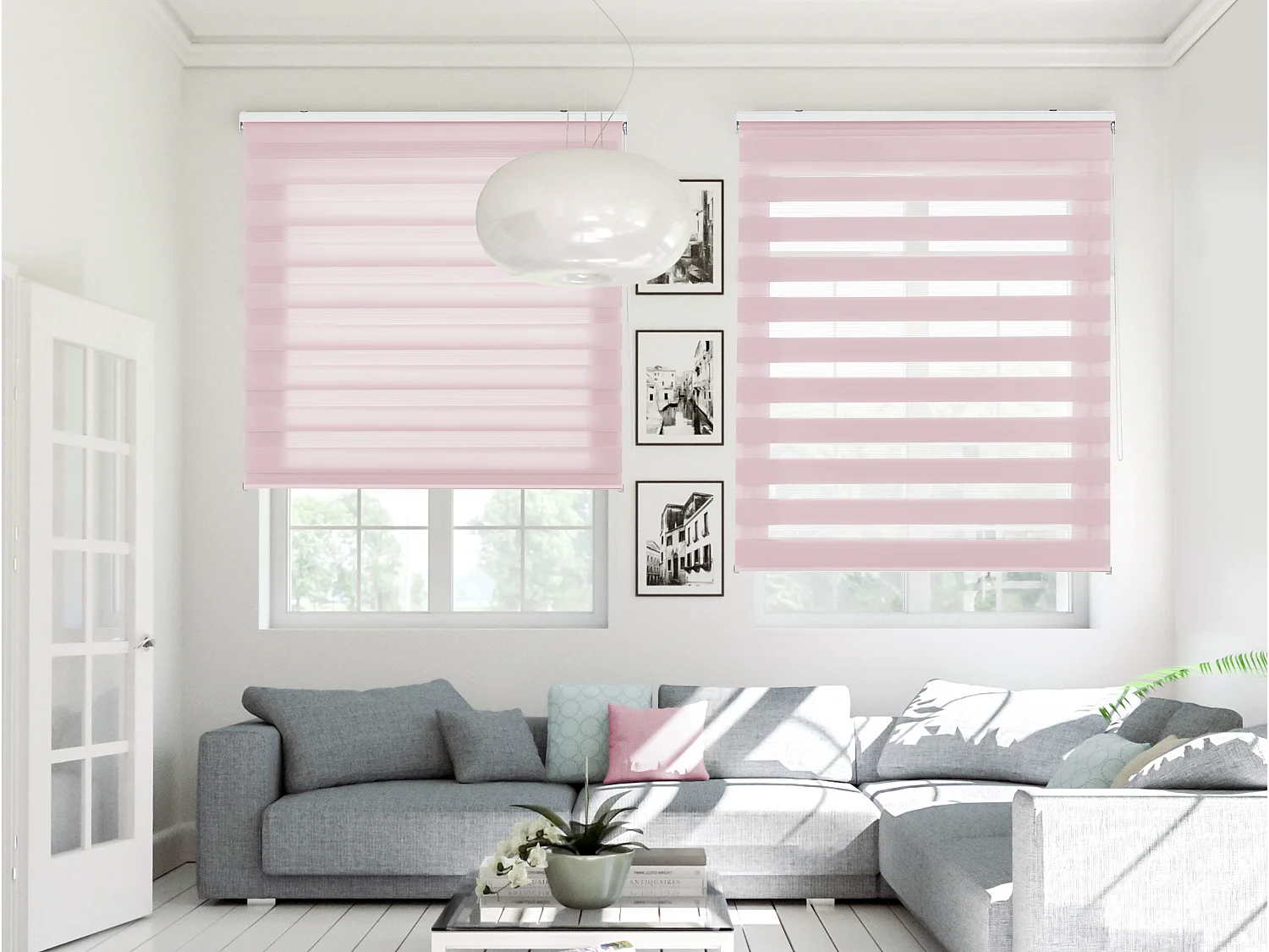 Store enrouleur Polyester Translucide Multicolore