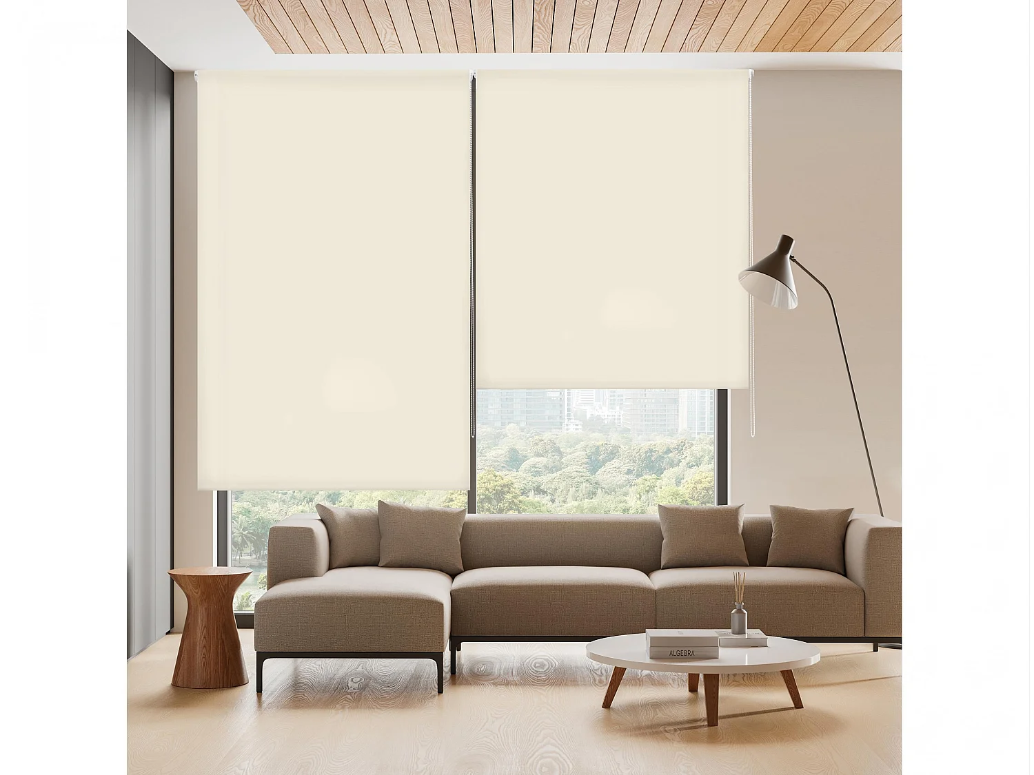 Store enrouleur Polyester Translucide 100x175