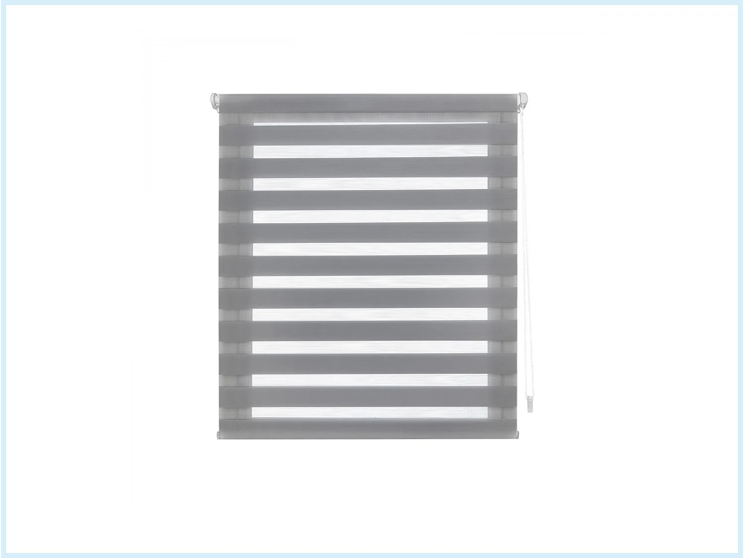 Cortina de rolo  noite e dia bicolor com tricô duplo e corrente manual