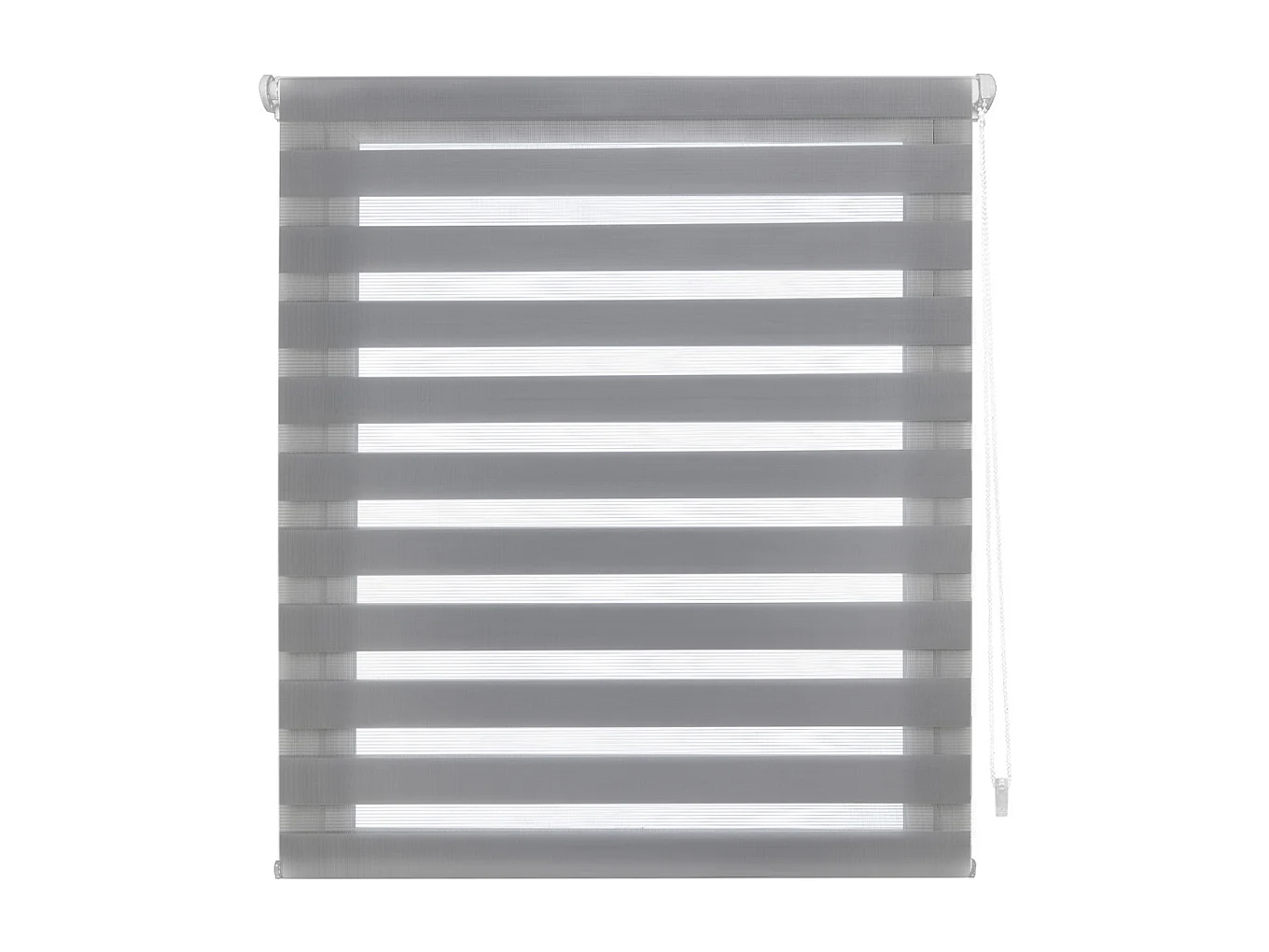 Cortina de rolo  noite e dia bicolor com tricô duplo e corrente manual