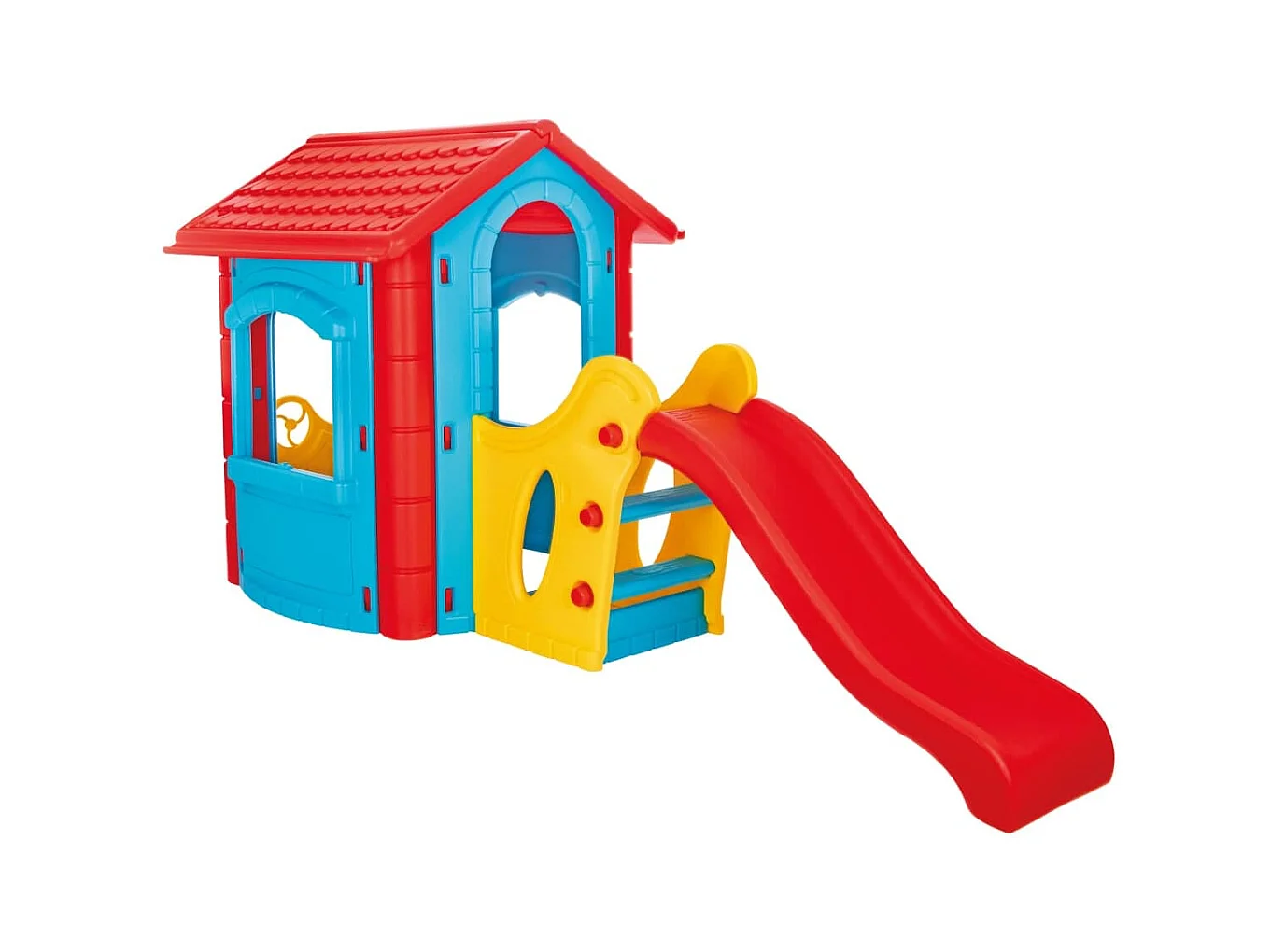 Maison de jeu en plastique avec toboggan HAPPY HOUSE WITH SLIDE