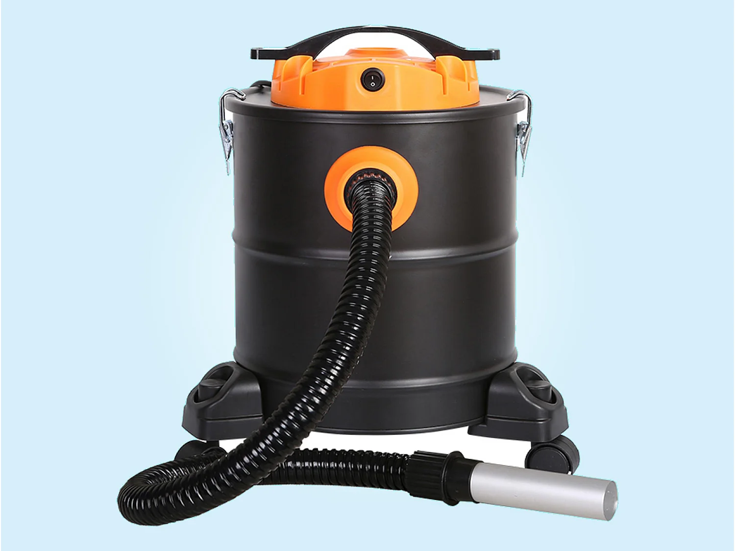 Aspirador de cinzas de 1200W com depósito e rodas de 20L