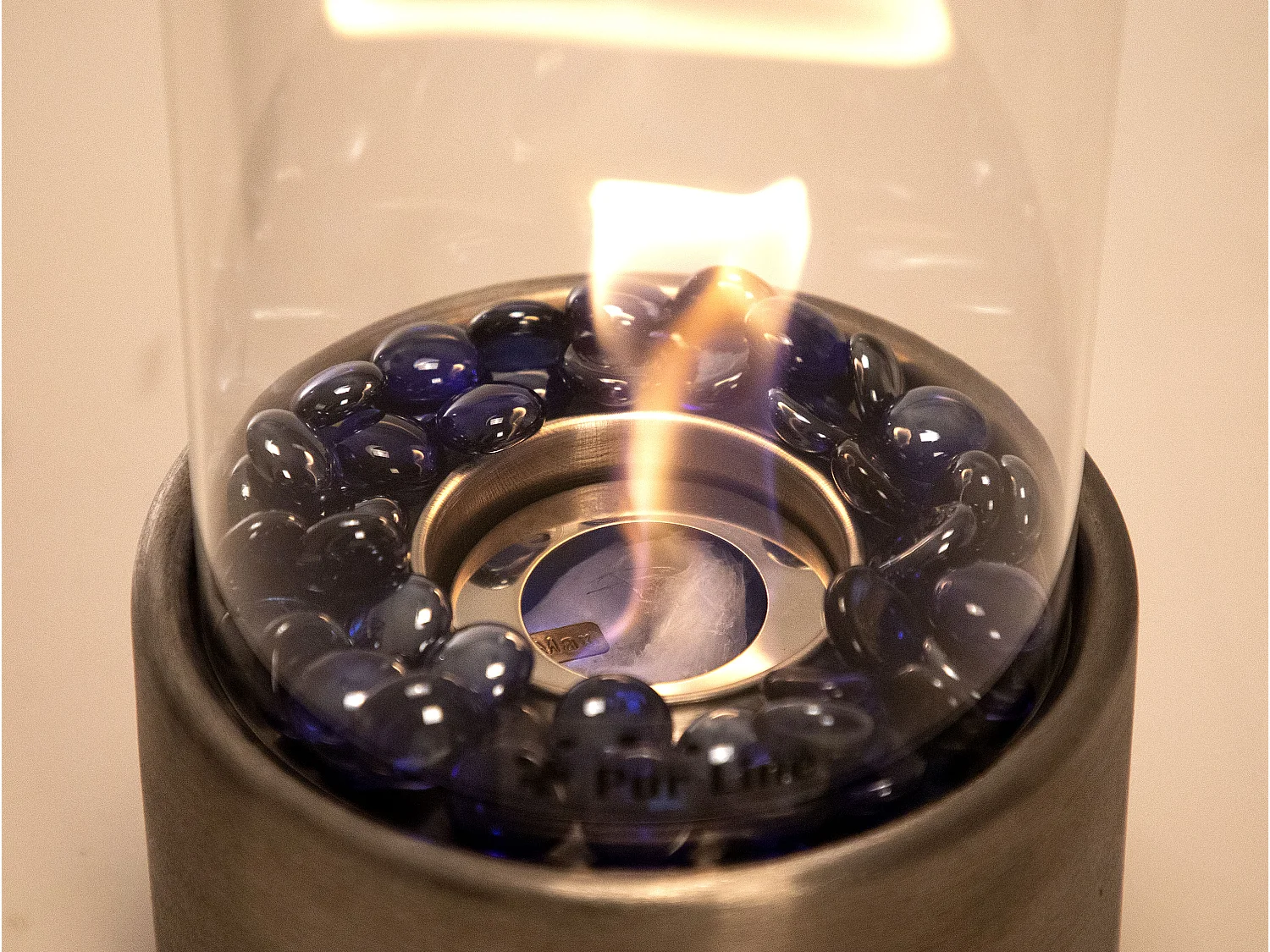 Piedras decorativas de cristal azul para chimenea de etanol