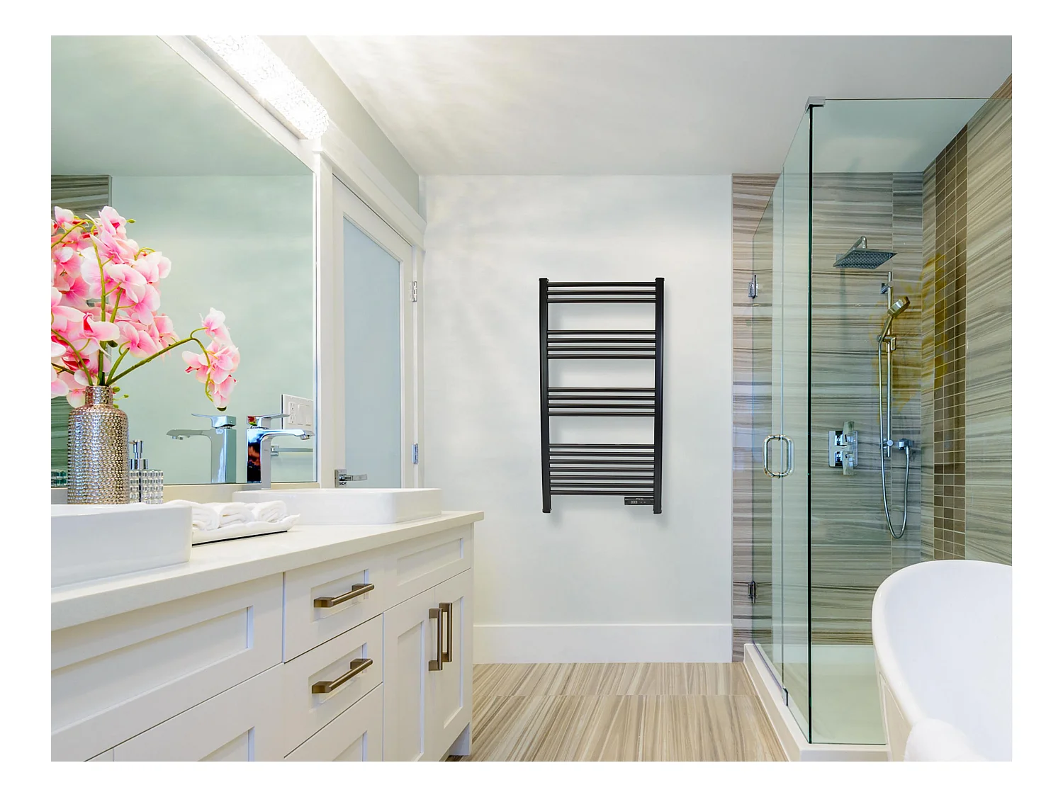 Sèche-serviettes avec minuterie 500W