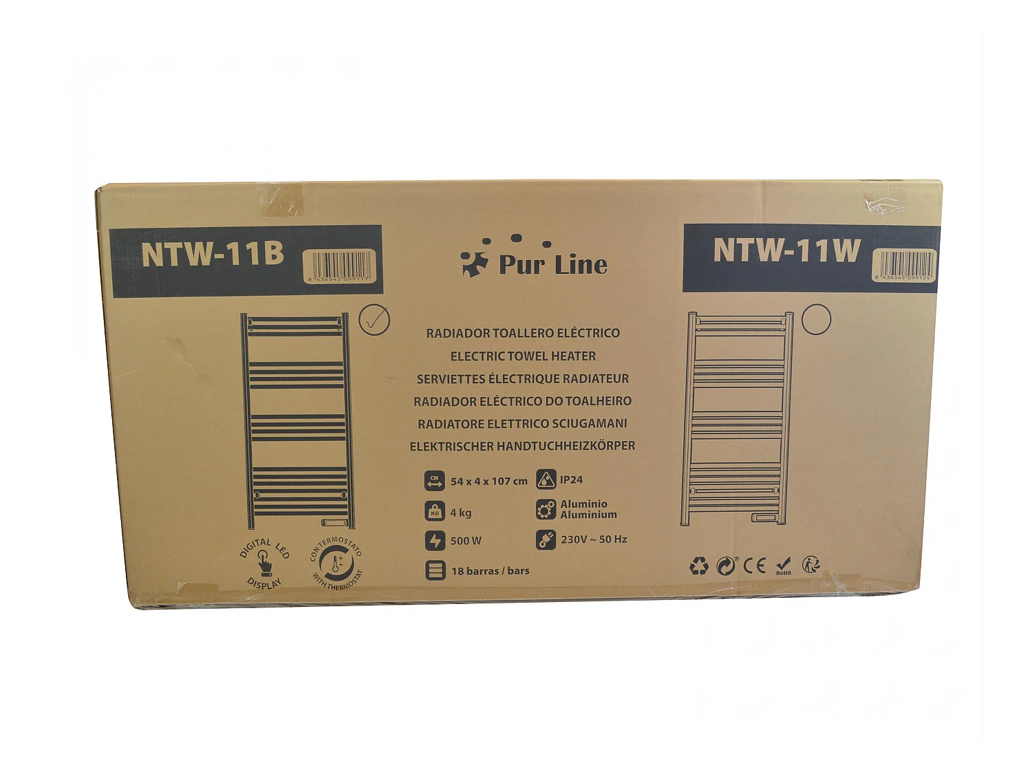 Sèche-serviettes avec minuterie 500W