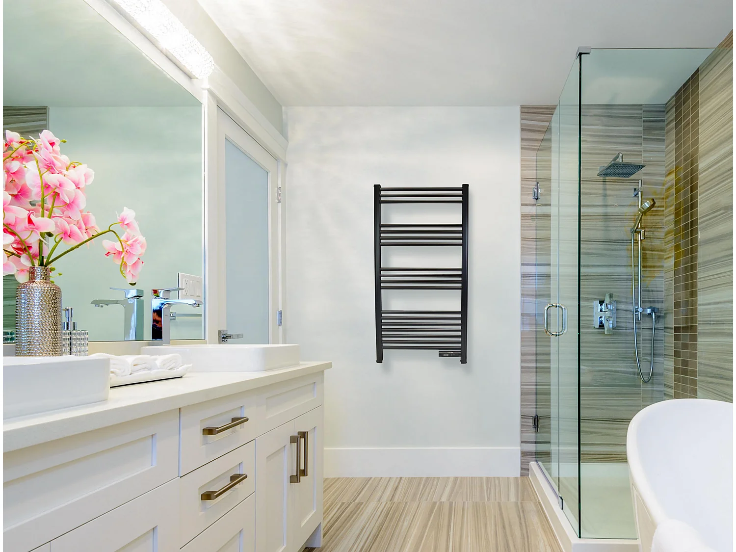 Toalheiro de alumínio de 500 Watt com temporizador