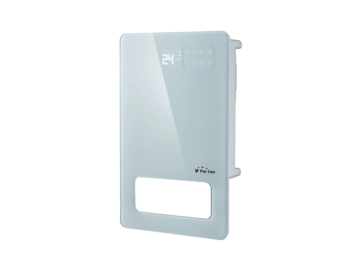 Scaldasalviette elettrico 2000W a basso consumo energetico con vetro temperato e display a LED