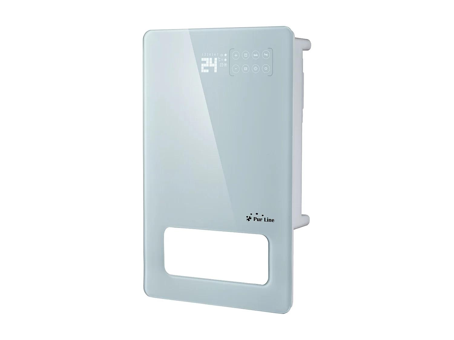 Scaldasalviette elettrico 2000W a basso consumo energetico con vetro temperato e display a LED