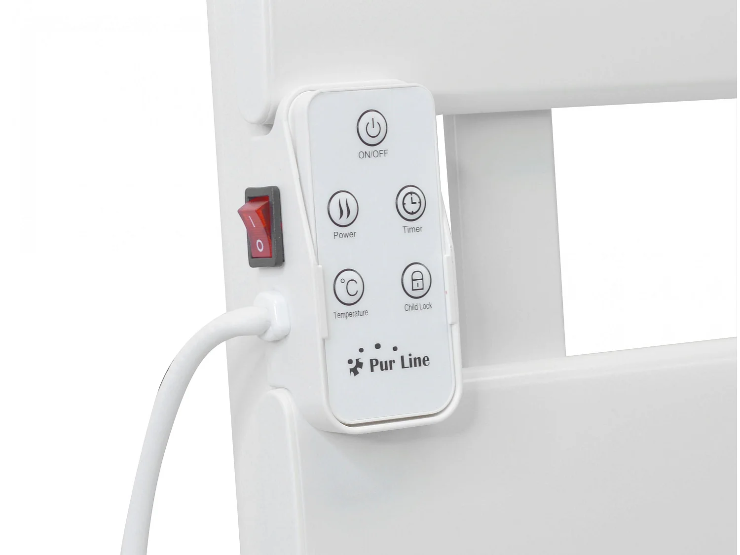 Sèche-serviettes mural aluminium display LED et WiFi 500W