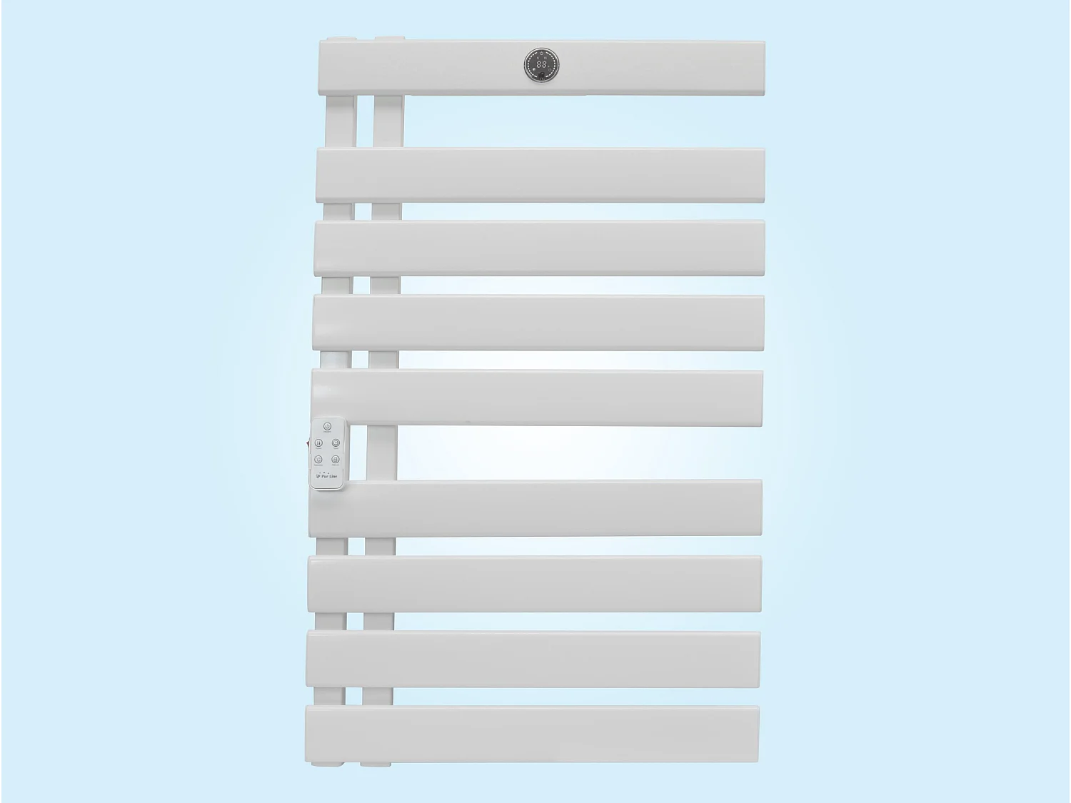 Sèche-serviettes mural aluminium display LED et WiFi 500W