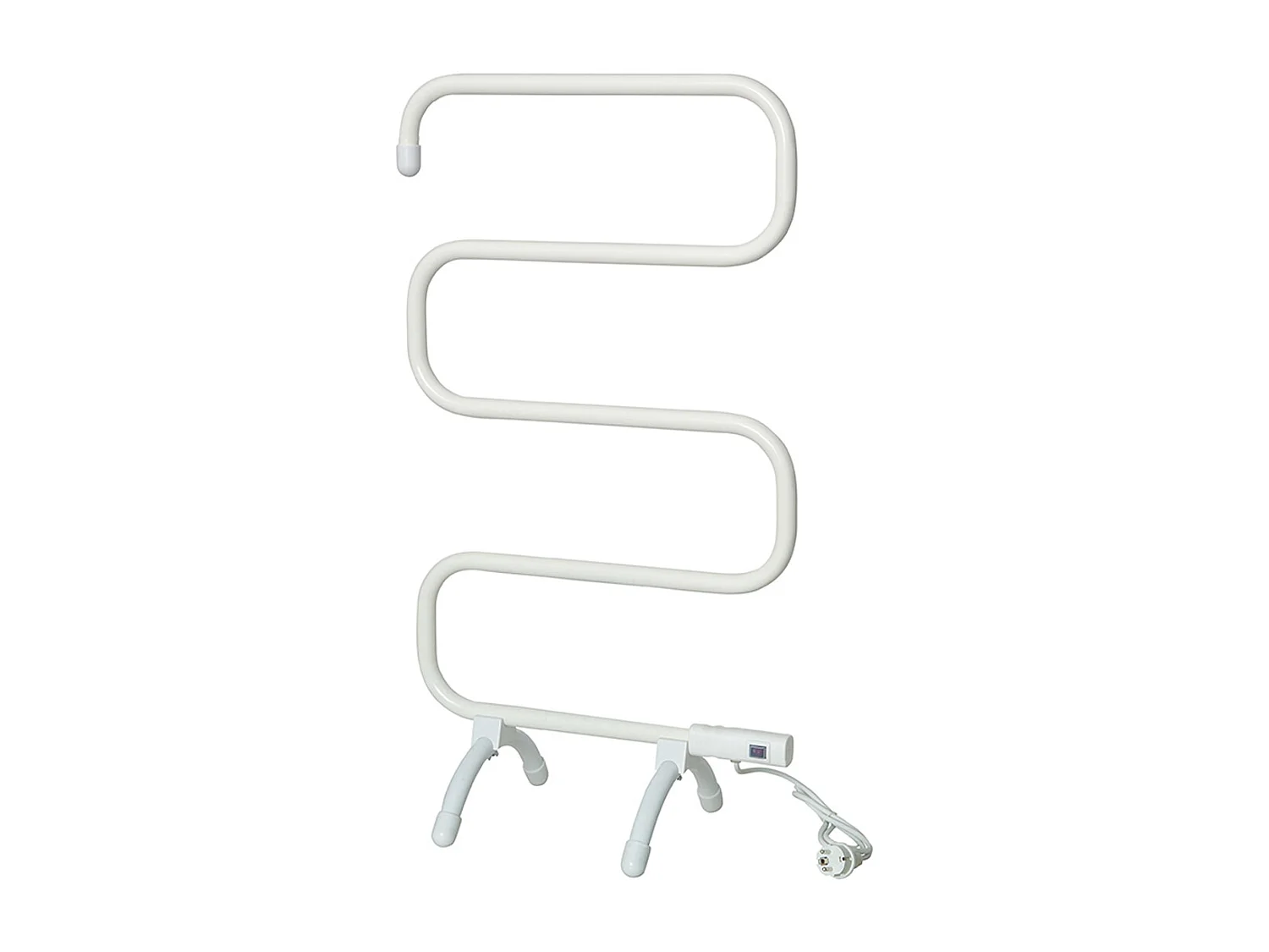 Toalheiro branco com design moderno em alumínio