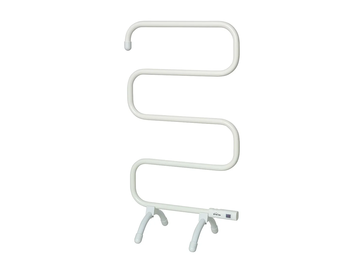 Toalheiro branco com design moderno em alumínio