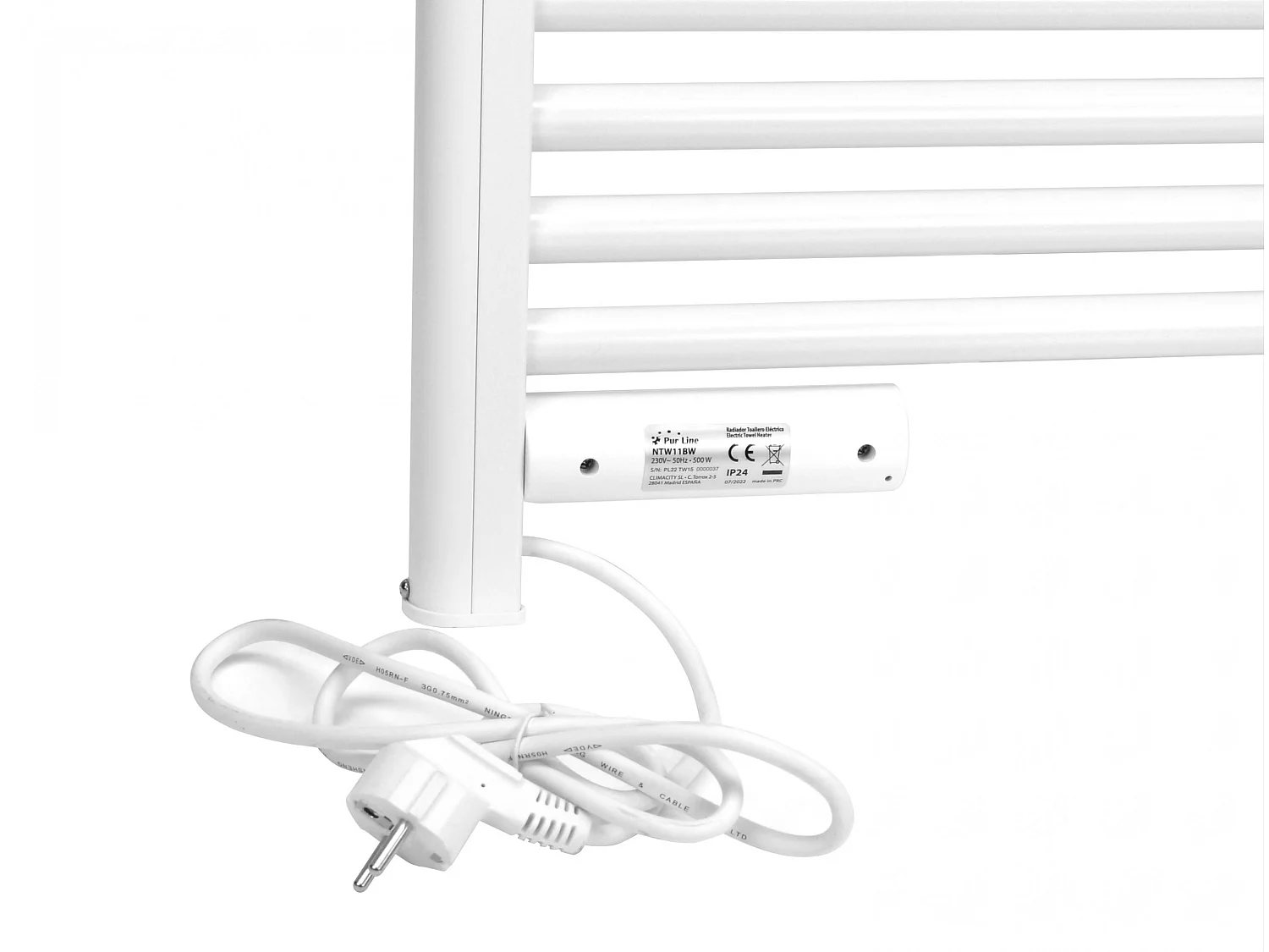 Sèche-serviettes avec minuterie 500W