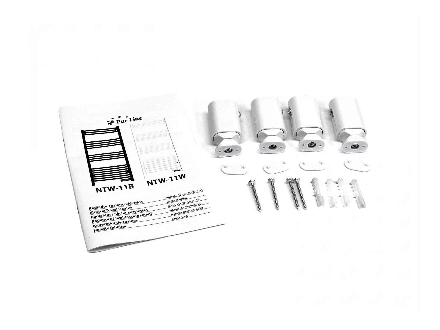 500 W aluminium handdoekhouder met timer