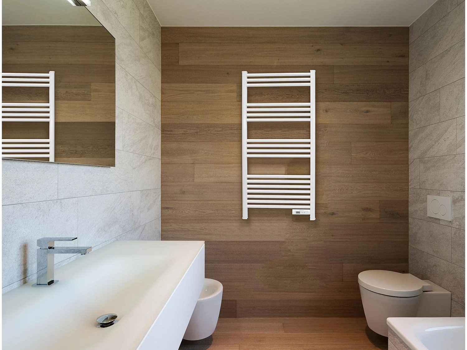 Toalheiro de alumínio de 500 Watt com temporizador