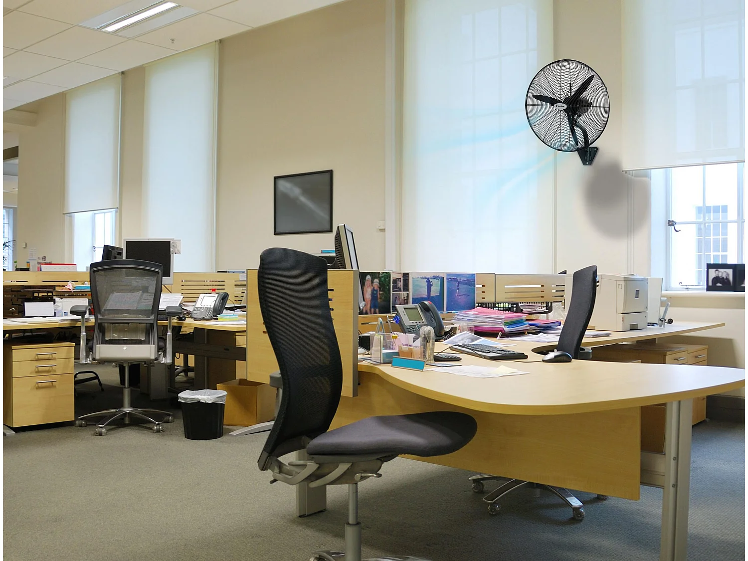 Ventilateur mural industriel 230W avec pales en aluminium