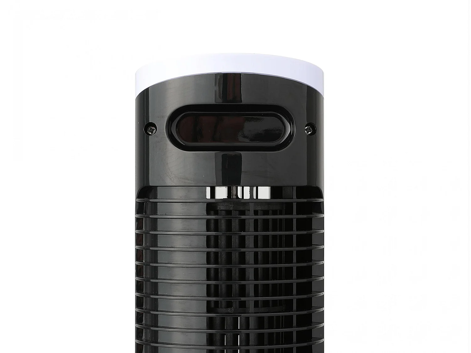 Ventilateur tour compact rotatif noir