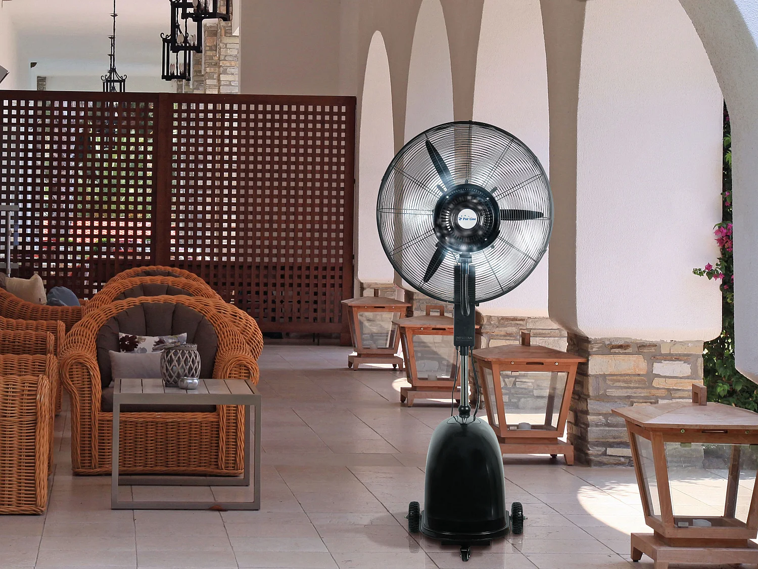 Ventilateur brumisateur à haut débit et réservoir de 49 L