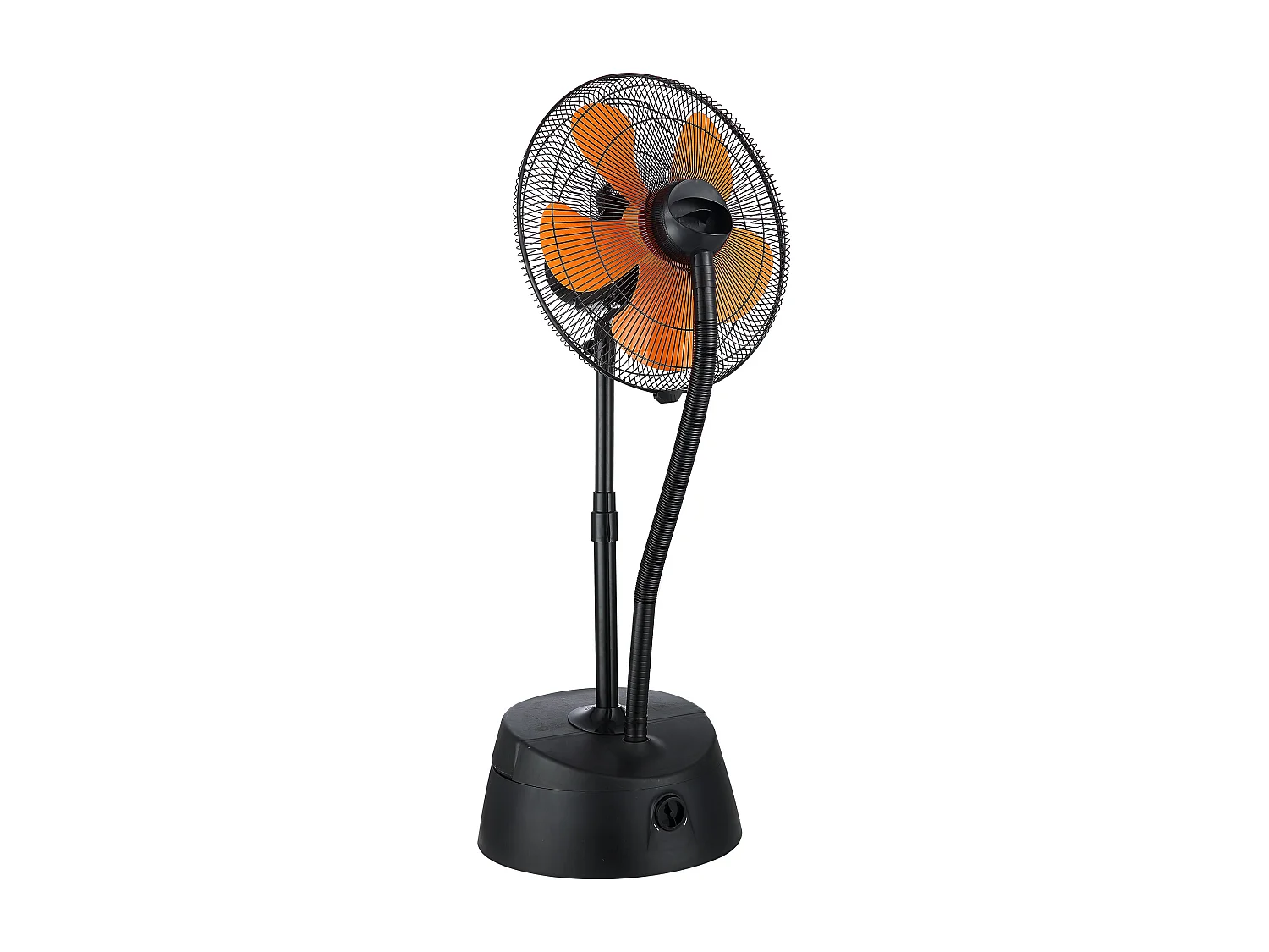 Ventilatore nebulizzatore ø 46 cm nero e arancione con telecomando