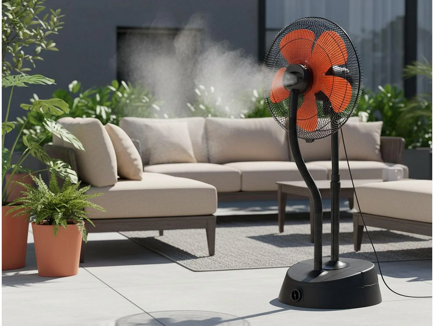 Ventilateur brumisateur à haut débit et réservoir de 6 L