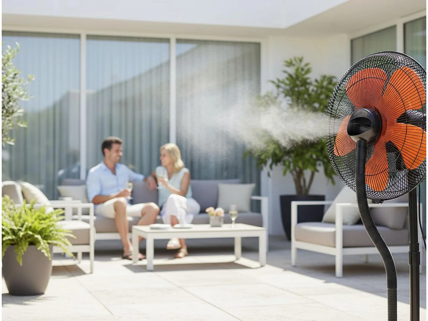 Ventilateur brumisateur à haut débit et réservoir de 6 L