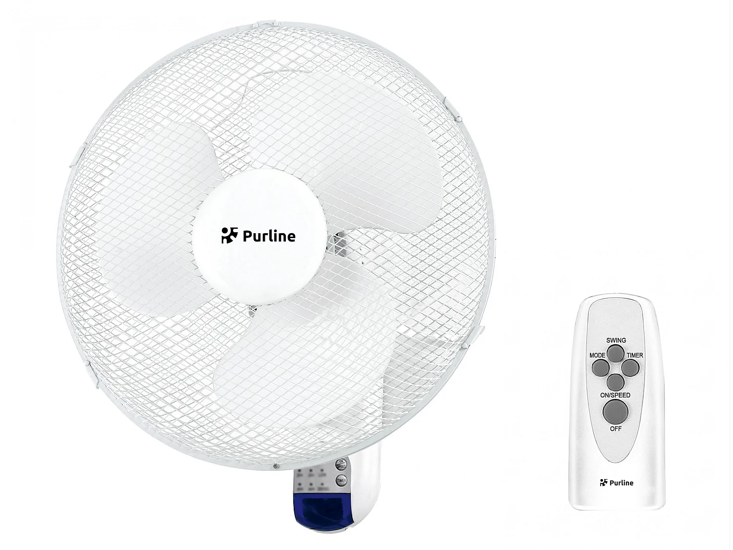 Digitale wandventilator met bediening