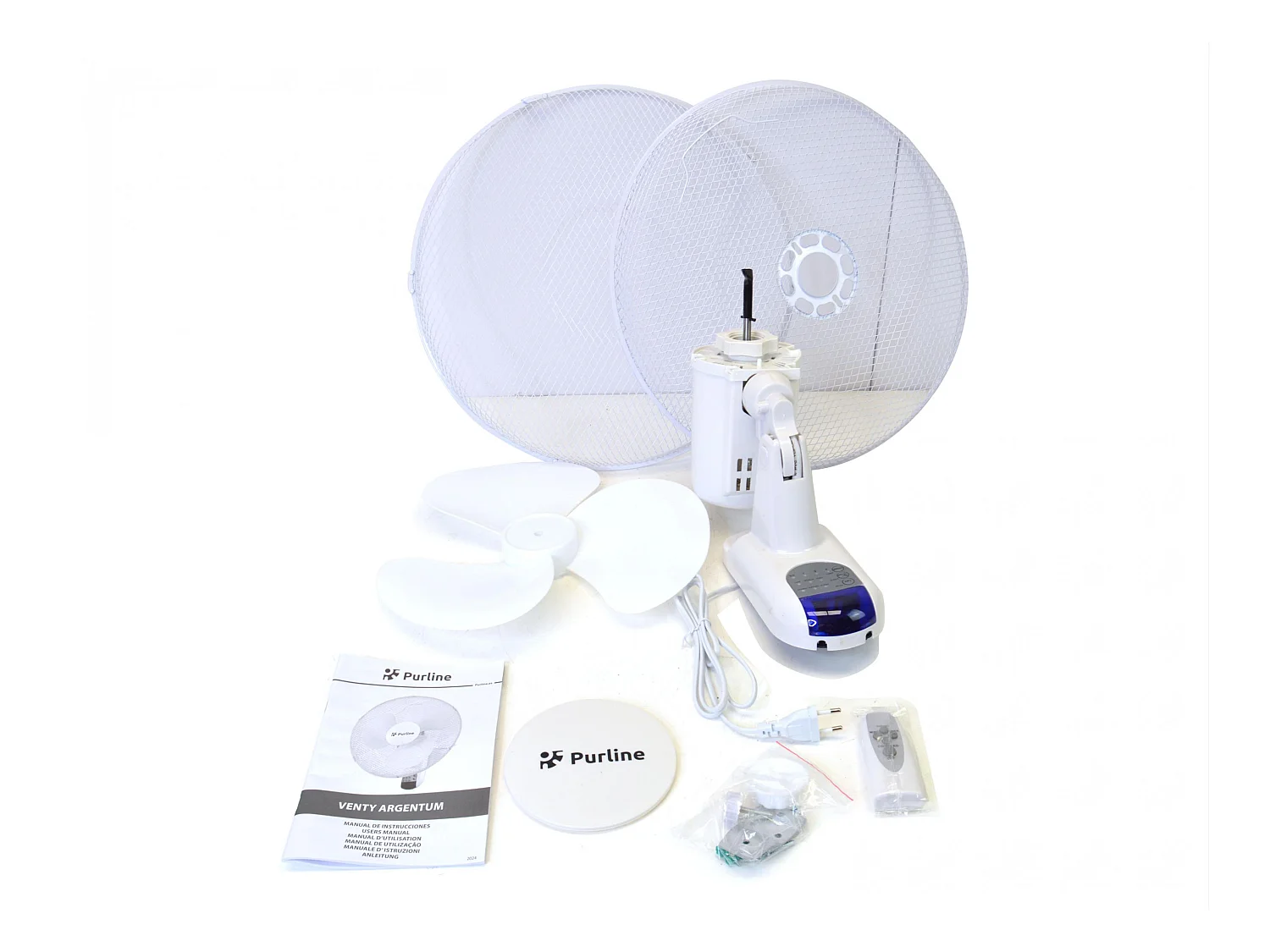 Digitale wandventilator met bediening