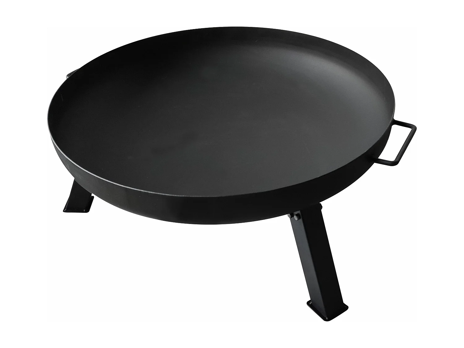 Braseiro de exterior com pernas de aço preto