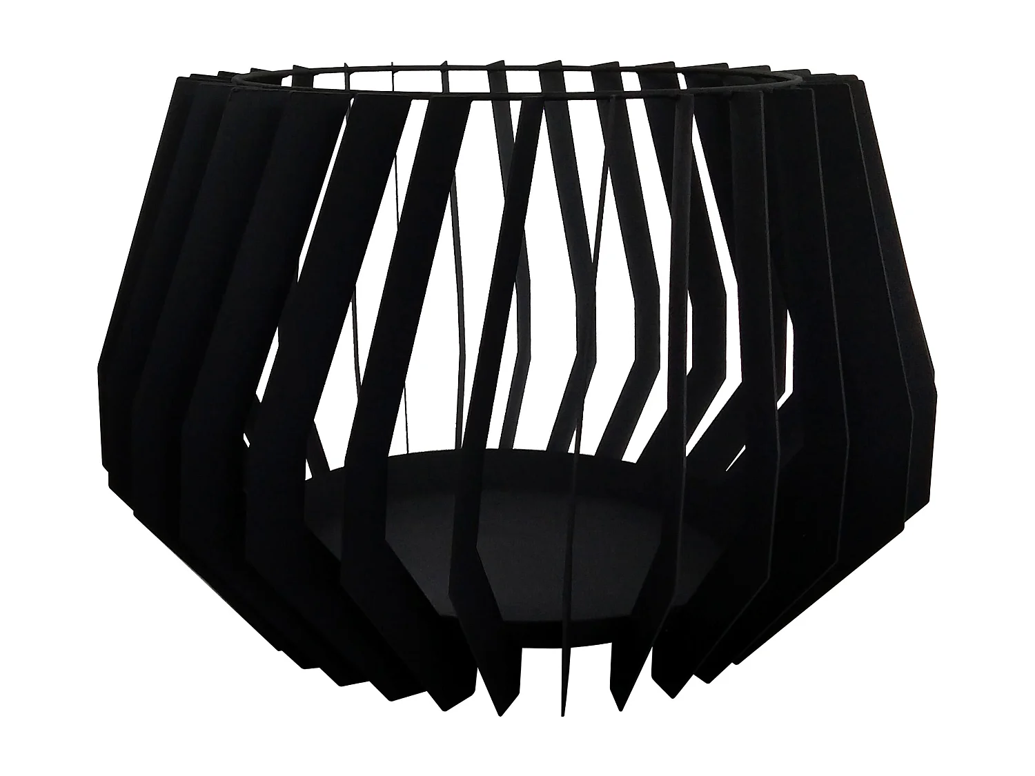 Brasero exterior de diseño bohemio en acero negro