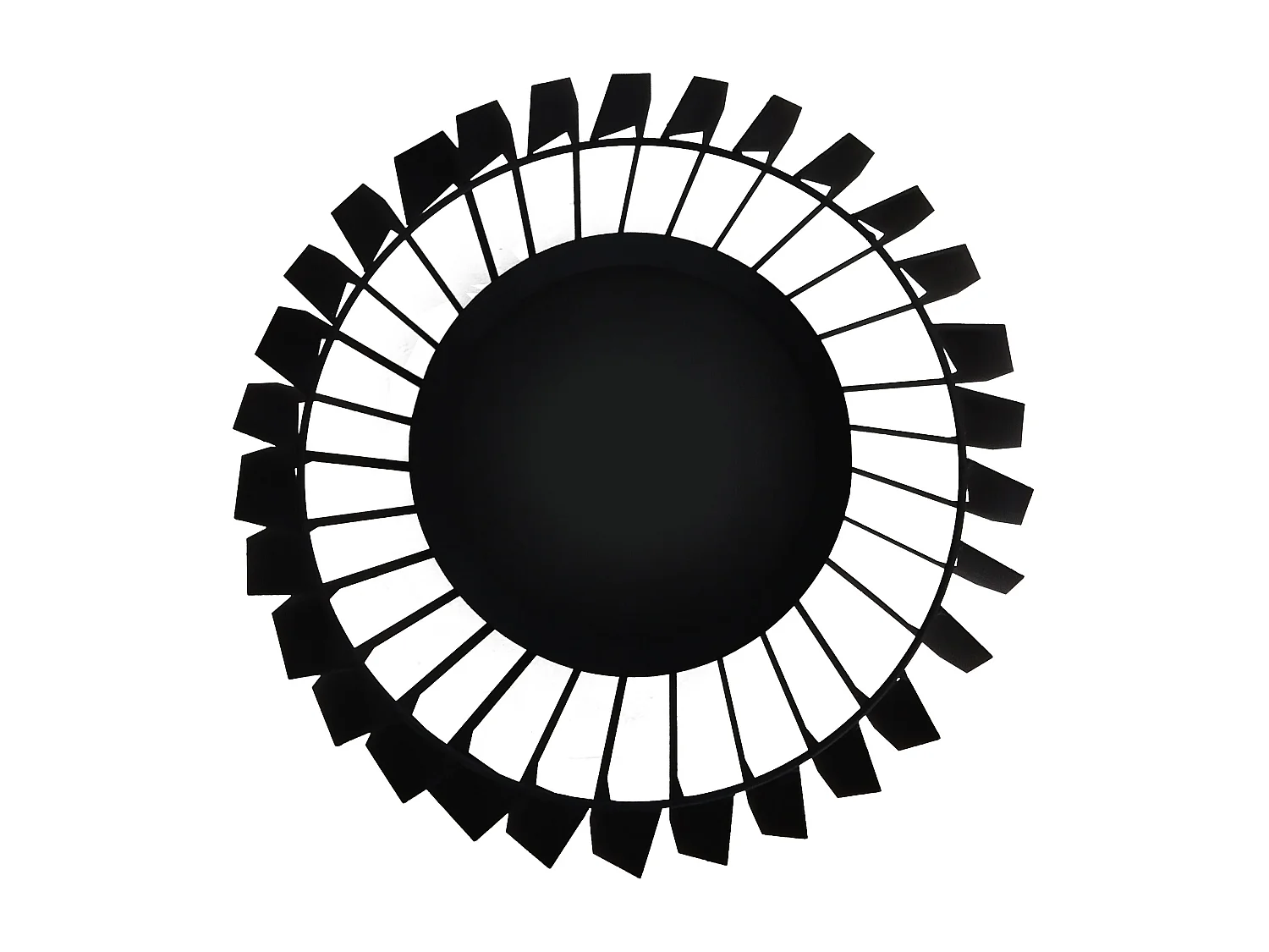 Brasero de jardin au design bohème en acier noir