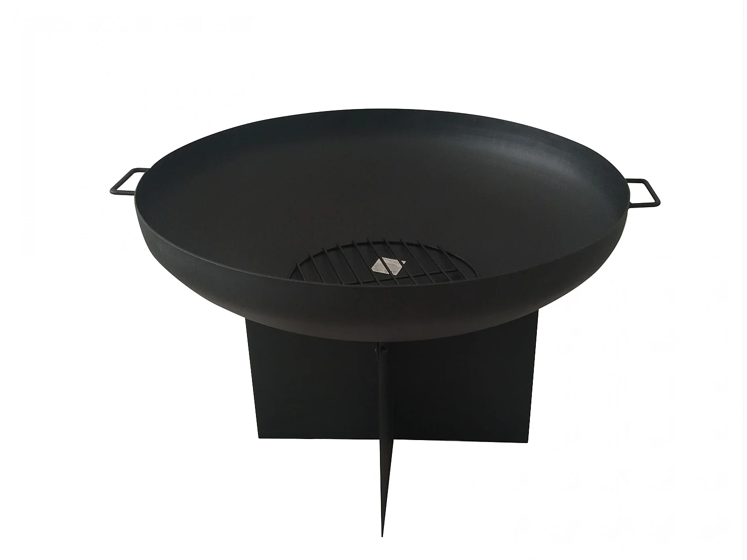 Braseiro circular de exterior em aço