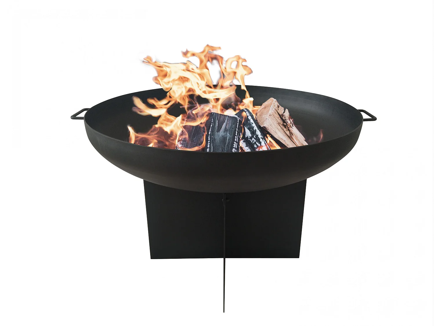 Braseiro circular de exterior em aço