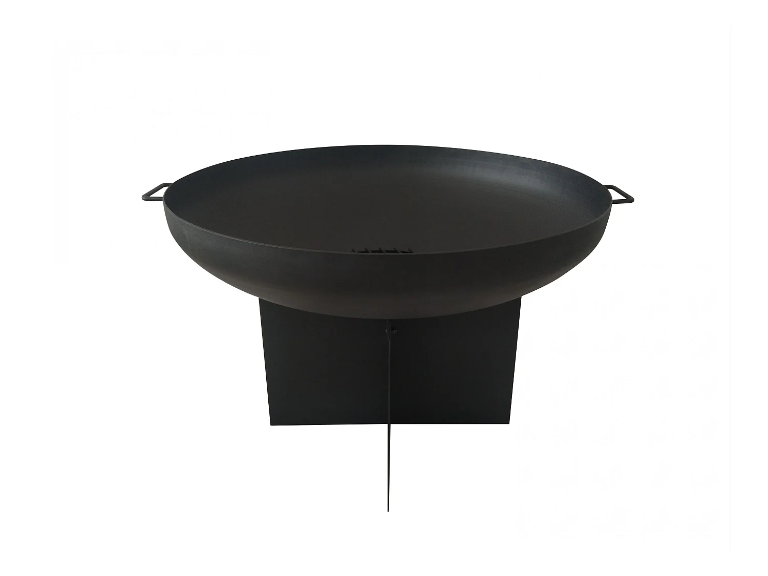 Brasero de jardin circulaire en acier noir