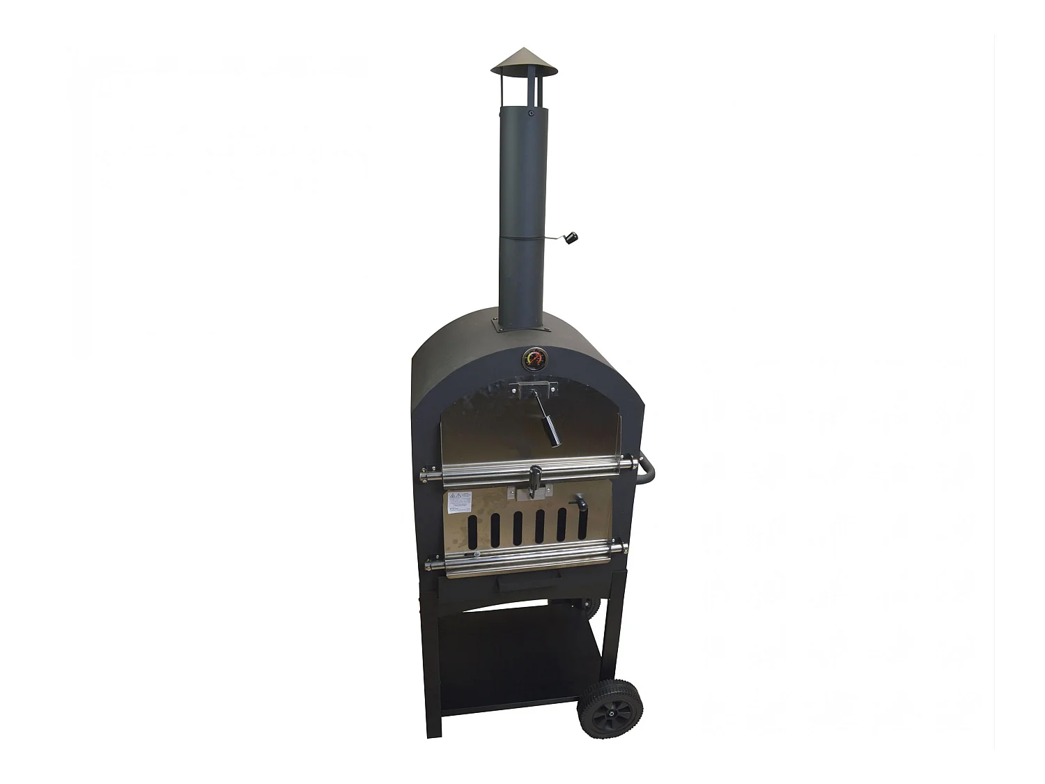 Forno esterno con pietra per pizza in ceramica