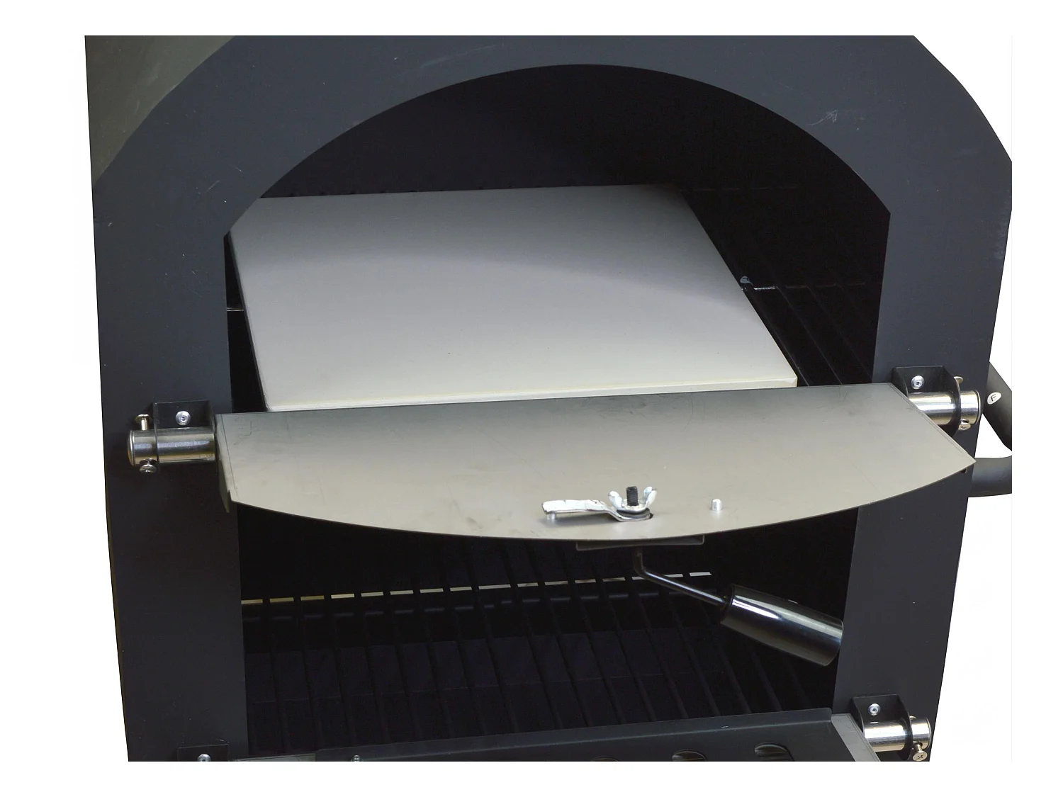 Forno esterno con pietra per pizza in ceramica