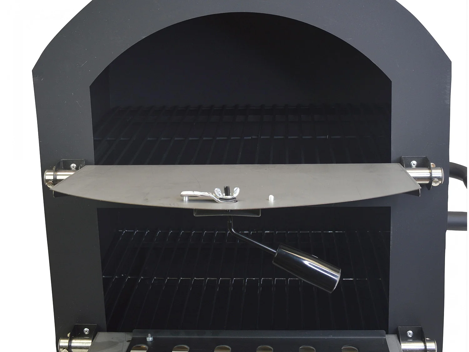 Forno exterior com pedra cerâmica para pizzas