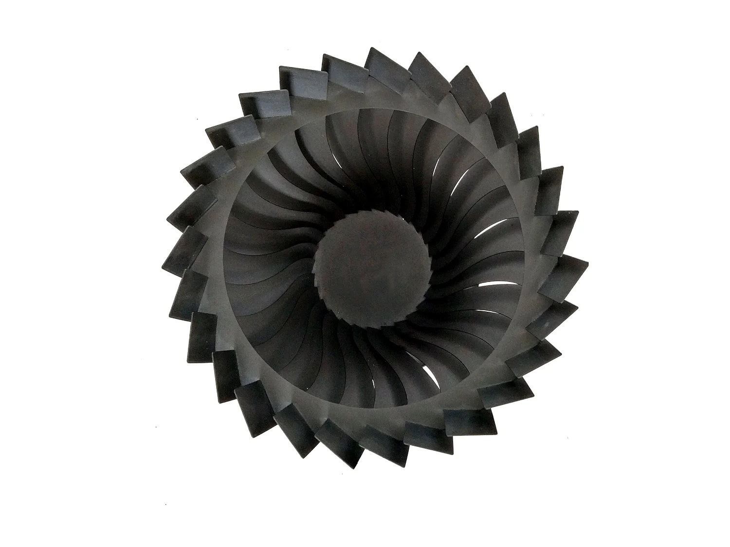 Brasero de jardin circulaire en acier inoxydable noir